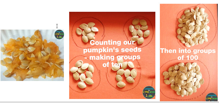 counting pumpkin seeds