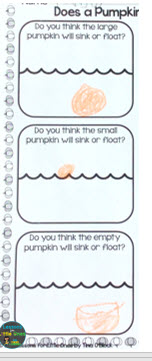 pumpkin sink or float page