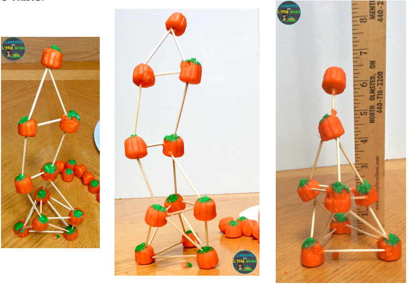 pumpkin tower STEM challenge