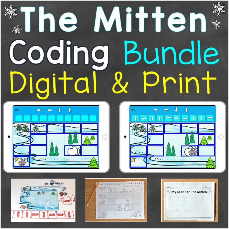 The Mitten coding practice bundle