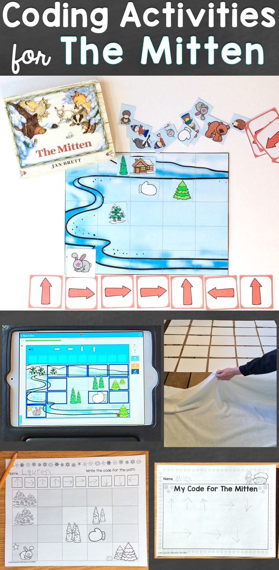 Coding Activities for The Mitten by Jan Brett