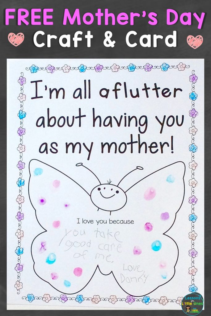 Free Mother's Day Craft Card 