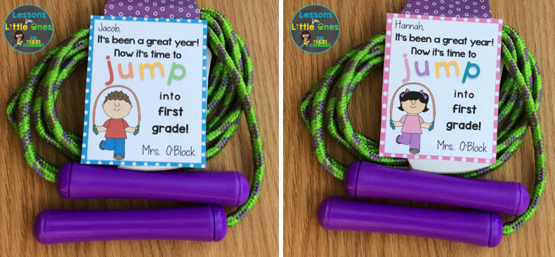 end of the school year gift tag jump rope