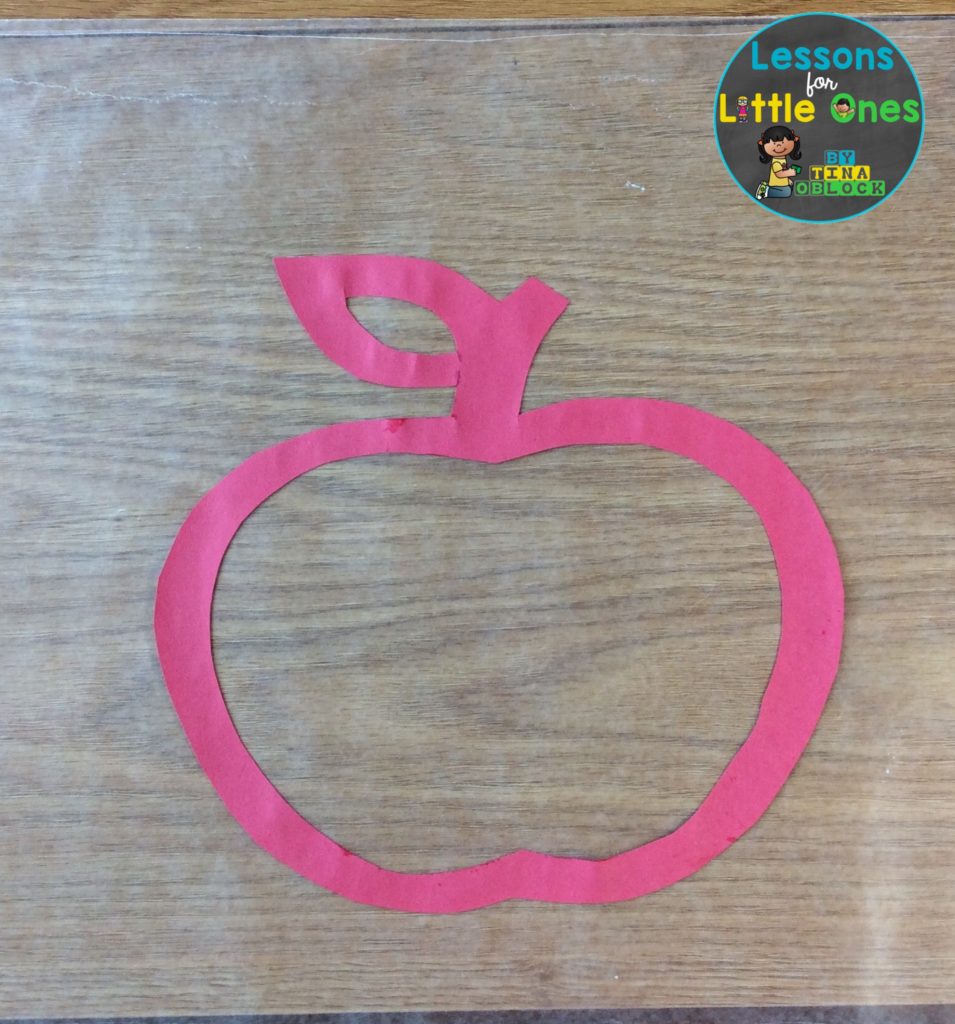 apple suncatcher craft wax paper