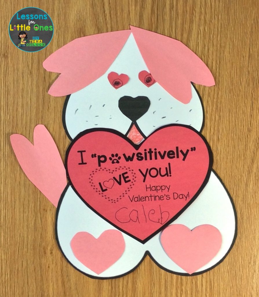 student-made valentine card
