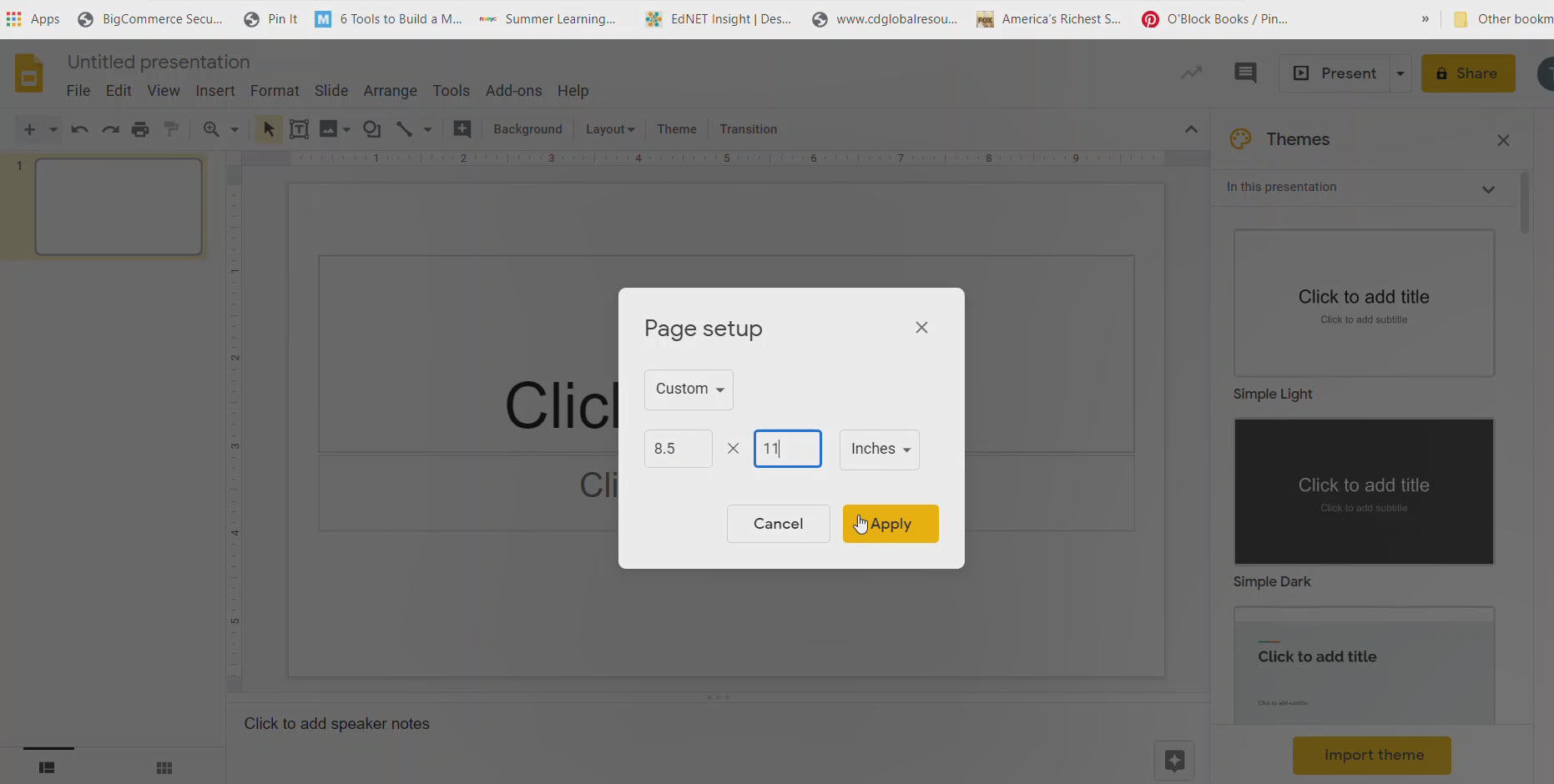 Using PDF Files in Google Slides