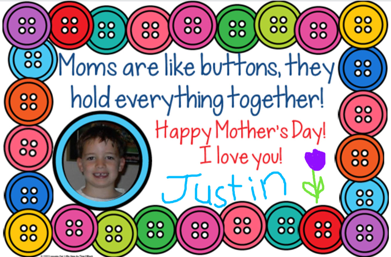 Mother's Day Cards for Distance Learning using Seesaw