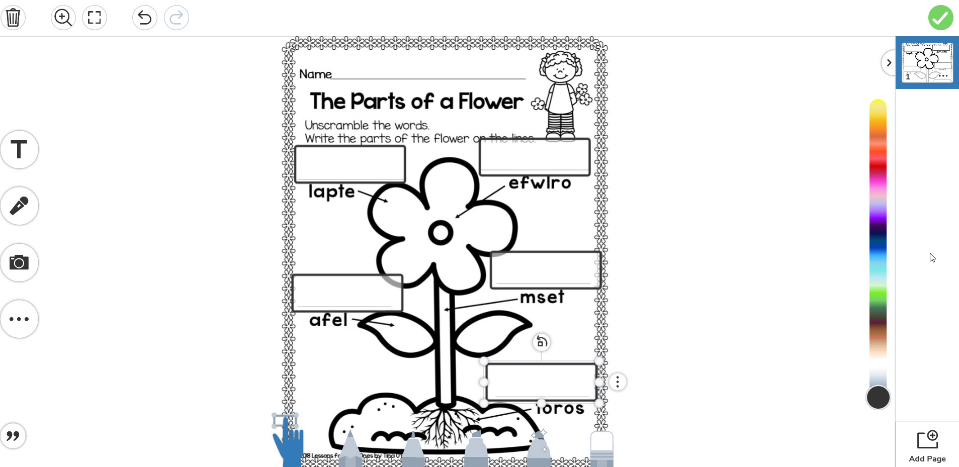 Using PDF files for digital learning in Seesaw