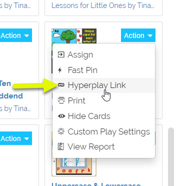 assign Boom Cards with Hidden Cards