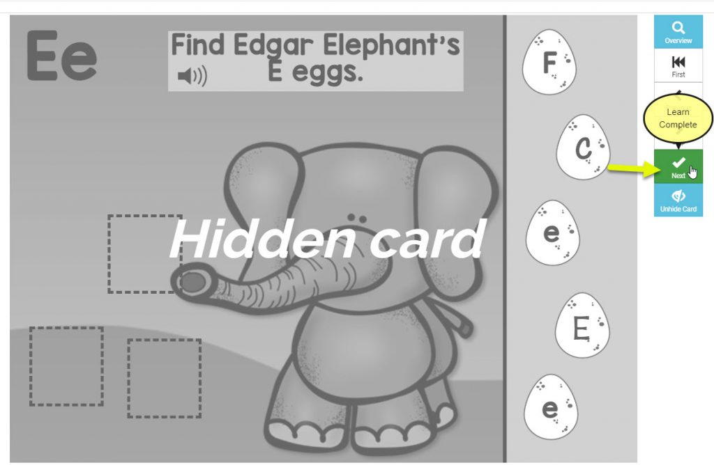Hide Cards feature in Boom Learning