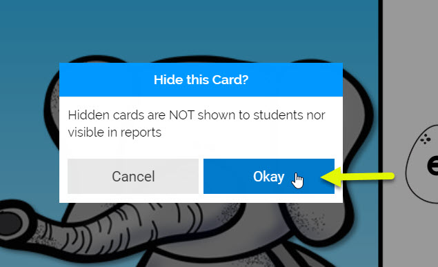 hide cards in Boom Card decks