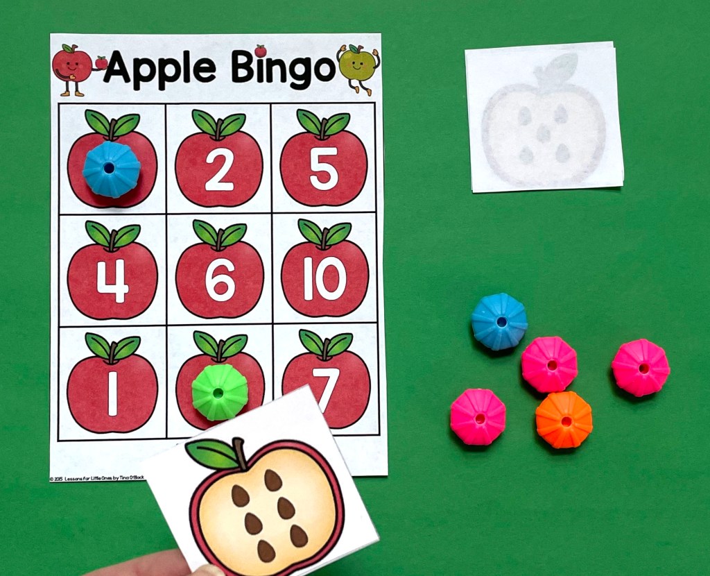 differentiated apple bingo game