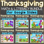 No Prep November Literacy & Math (Thanksgiving Turkey Theme)