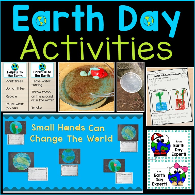 Earth Day Activities Science Bulletin Board Crafts Writing Prompts