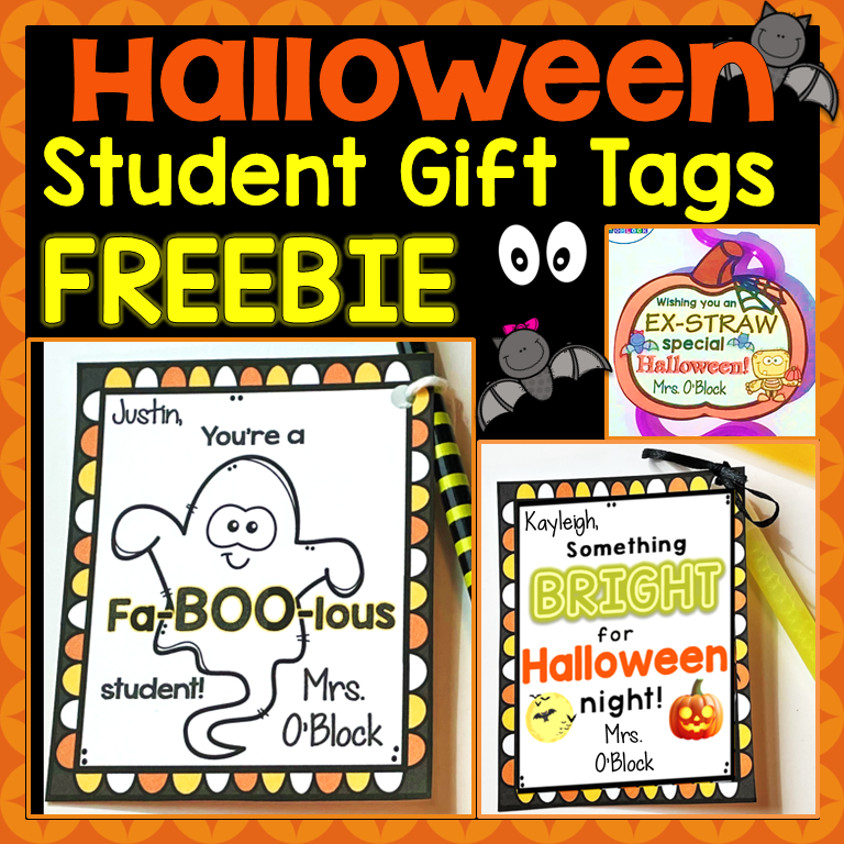 Free Halloween Gift Tags Editable