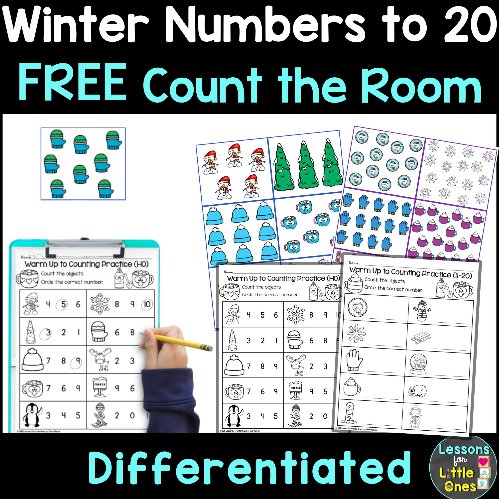 Free Count the Room Winter Activity