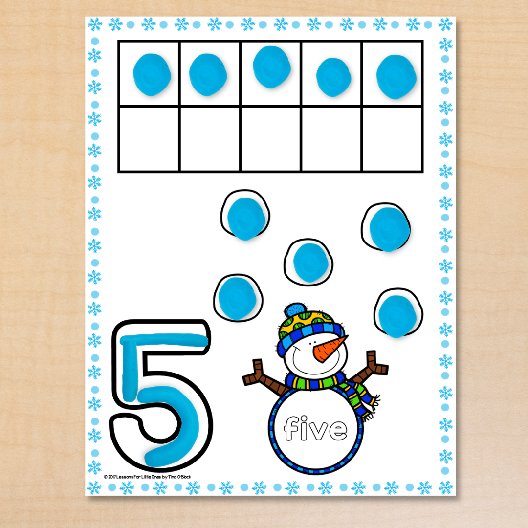 play dough mat numbers to 20