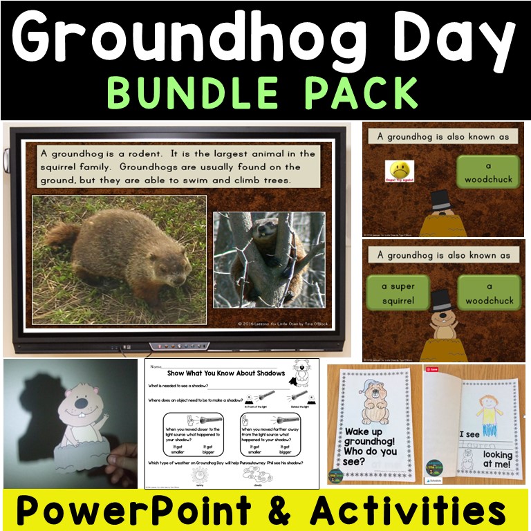 Groundhog Day Activities Shadows Experiments Bundle