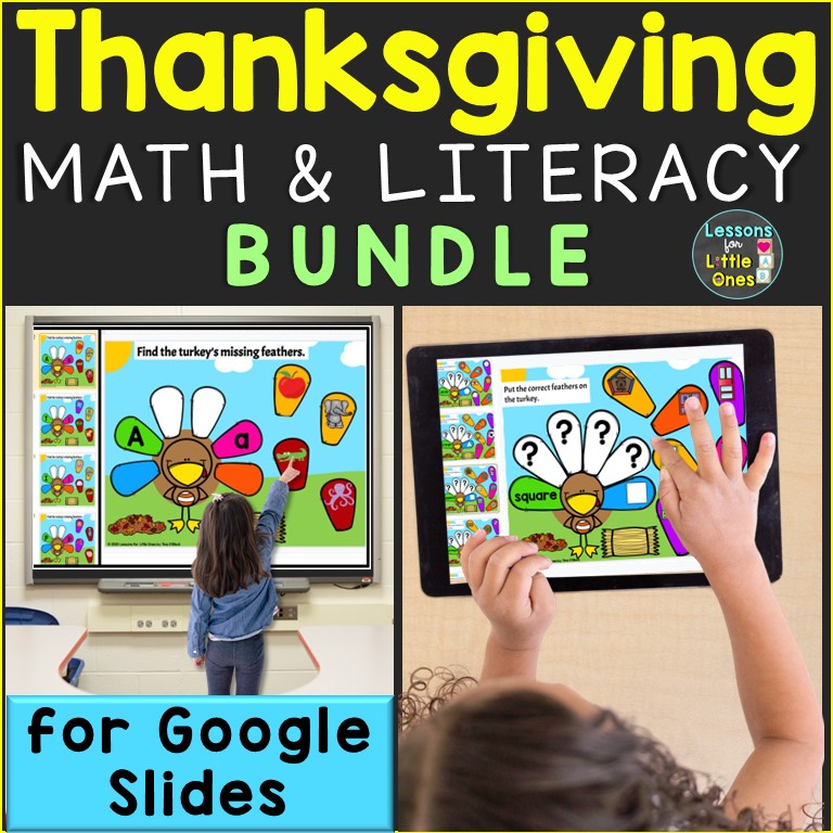 Thanksgiving Math Literacy Activities Preschool Kindergarten First Grade