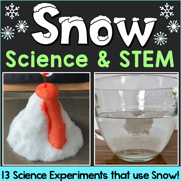 Winter Science Experiments Snow Day Activities Snow Science & STEM