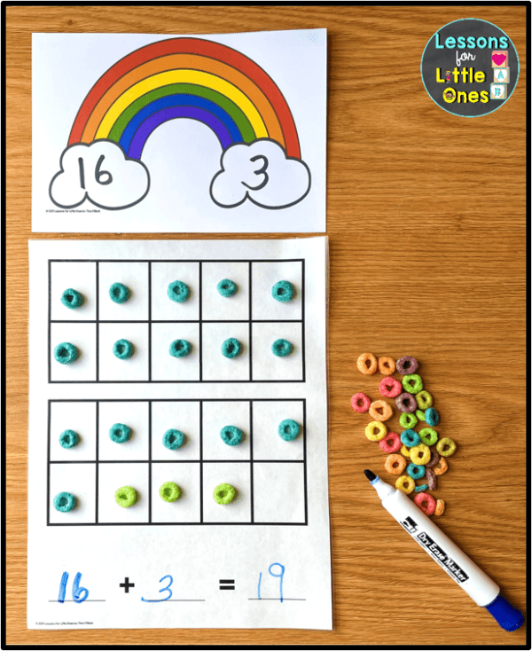 Spring Math Rainbow Activities, Crafts, Game