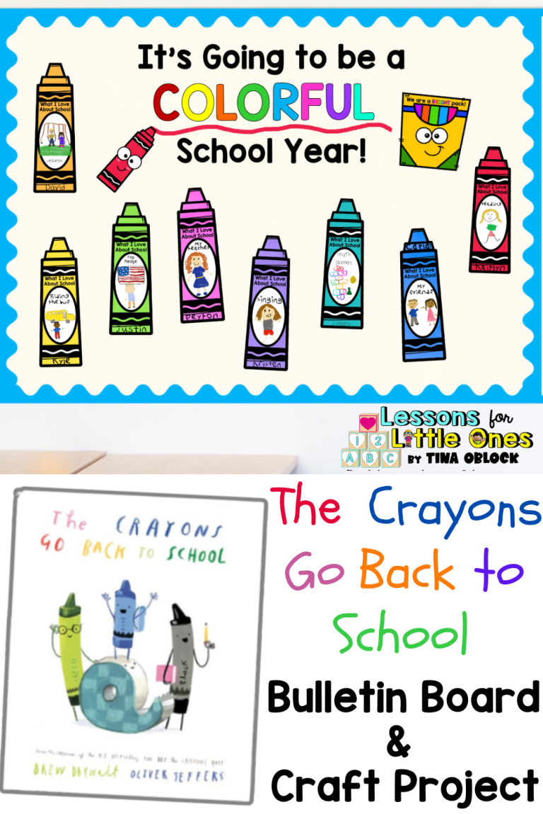 The Crayons Go Back to School Bulletin Board, Craft, & Writing Activities