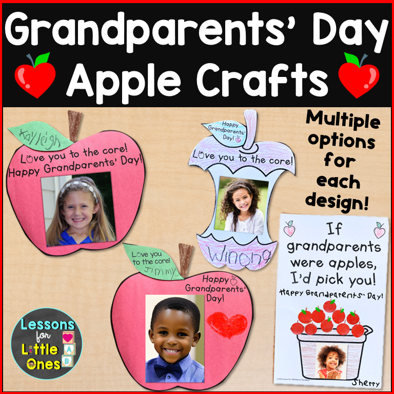 Grandparents Day Crafts Apple Crafts Grandparents Day Gifts