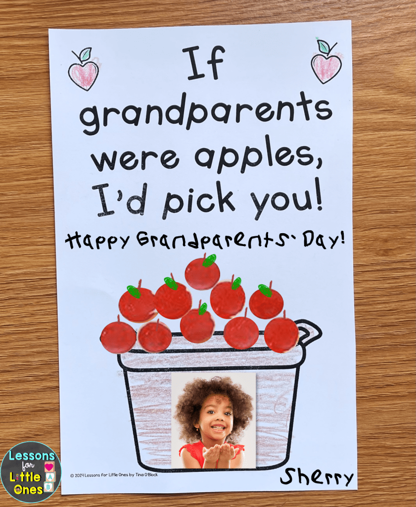 grandparents day crafts for preschool kindergarten