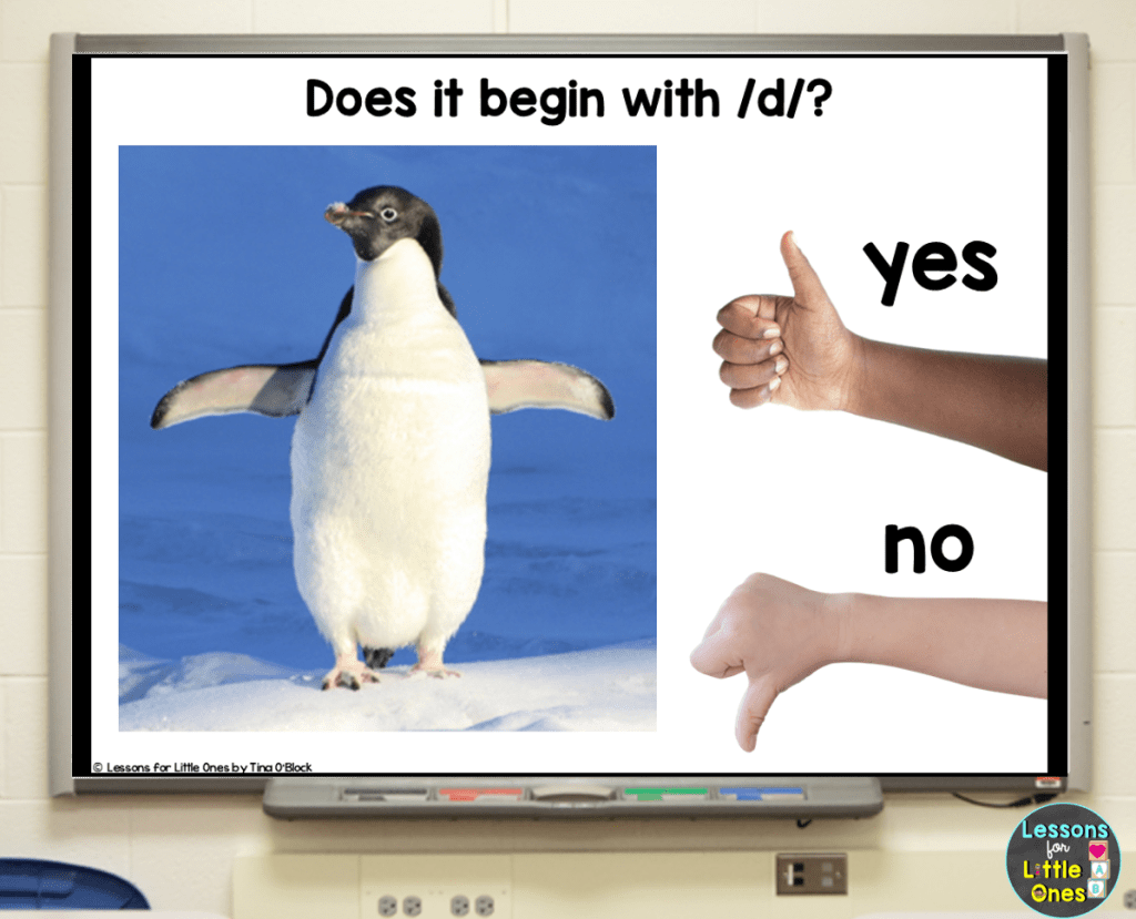 speech to print phonics lesson