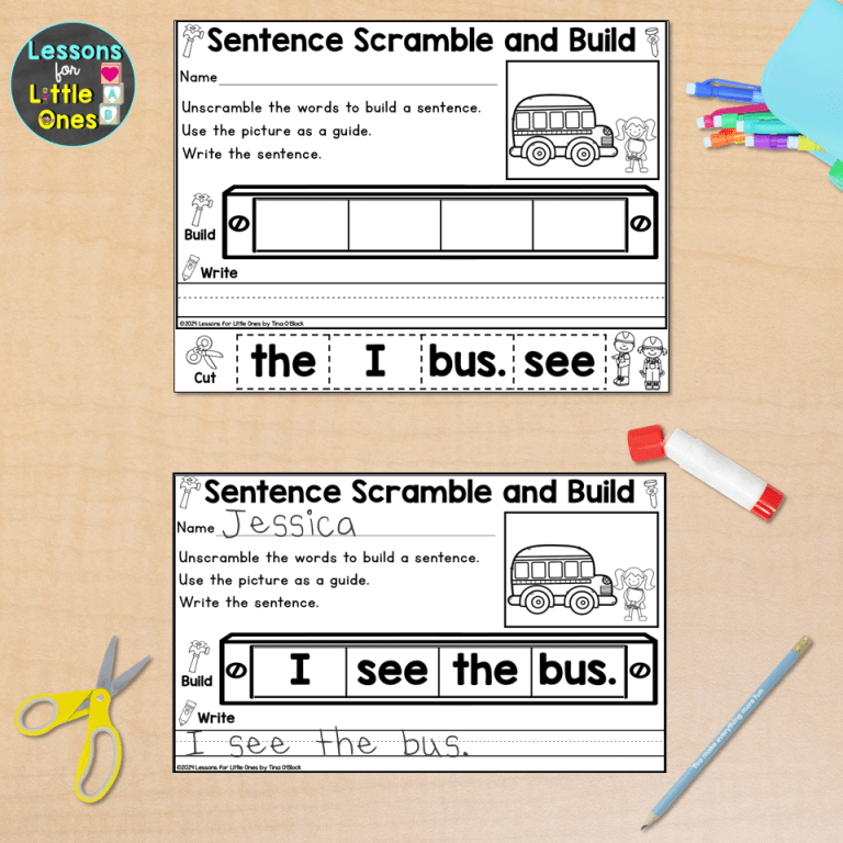 How & Why to Use Decodable Sentence Scramble Activities to Teach ...