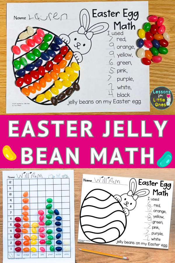 Easter Jelly Bean Math Activities, Easter Egg Math Craftivity