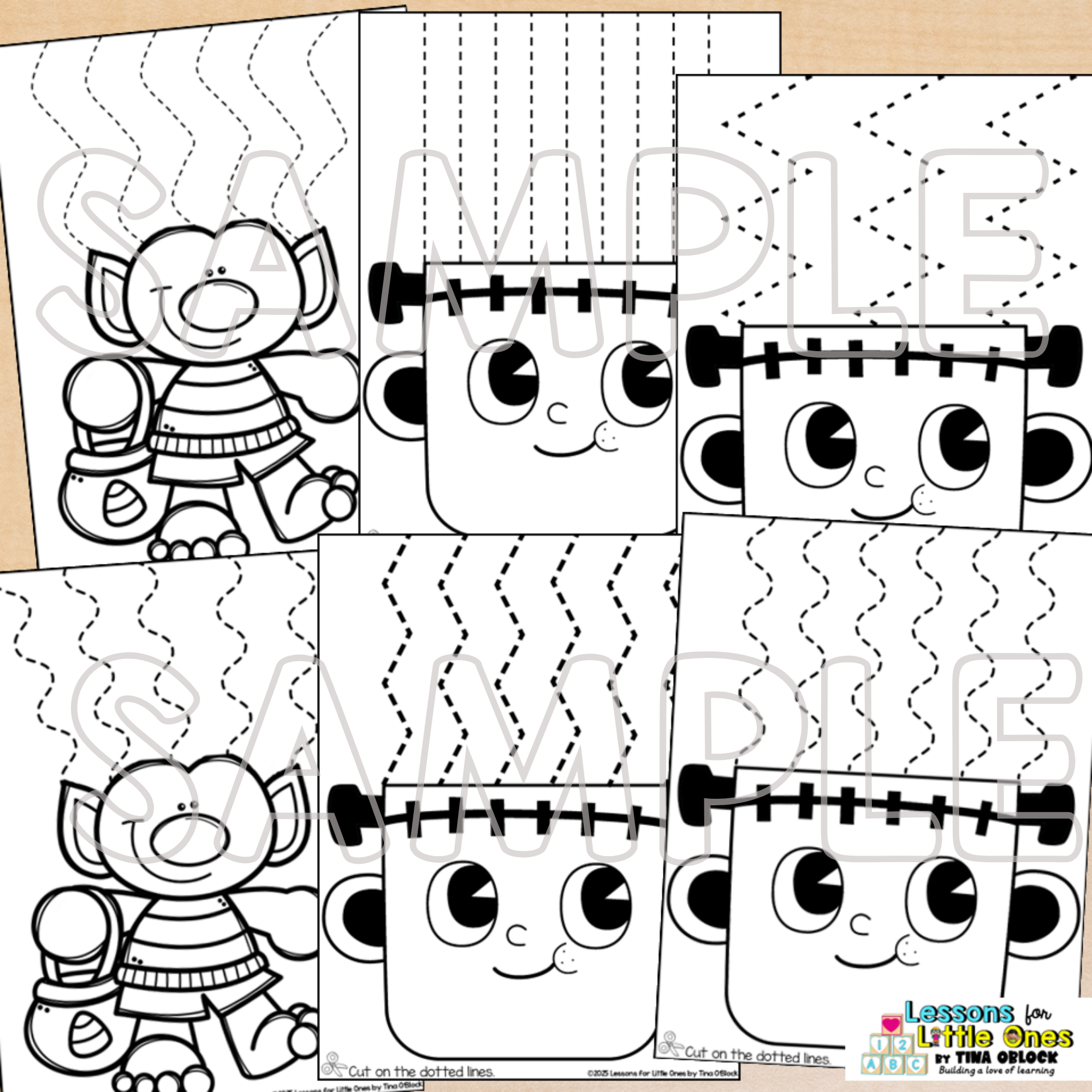 scissor skills cutting pages kindergarten preschool 2