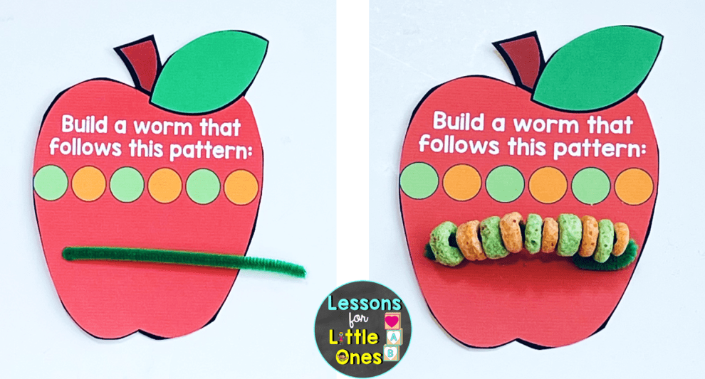 Apple Math Crafts & Centers for Counting, Patterns, Addition