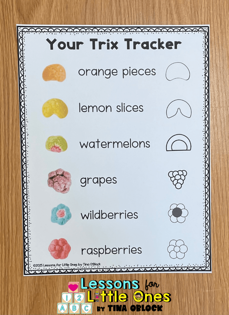 Trix cereal Thanksgiving math crafts guide