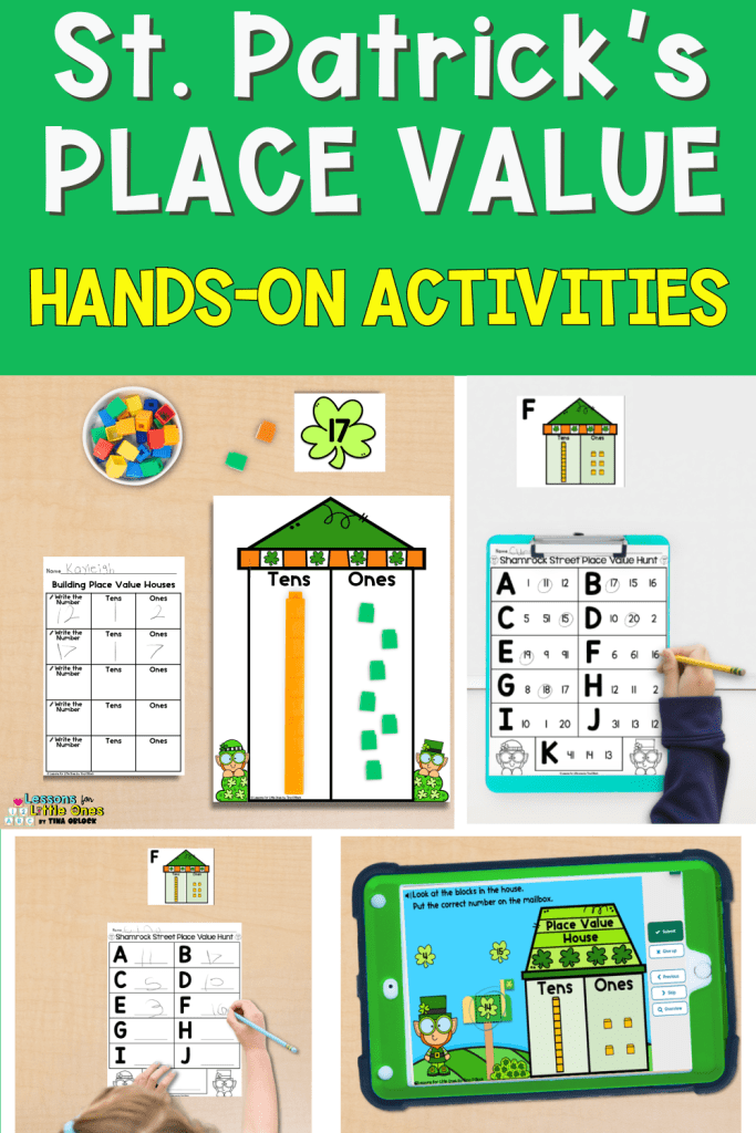 place value activities tens and ones teen numbers for kindergarten