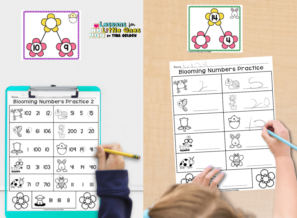 spring number bonds decomposing numbers math center