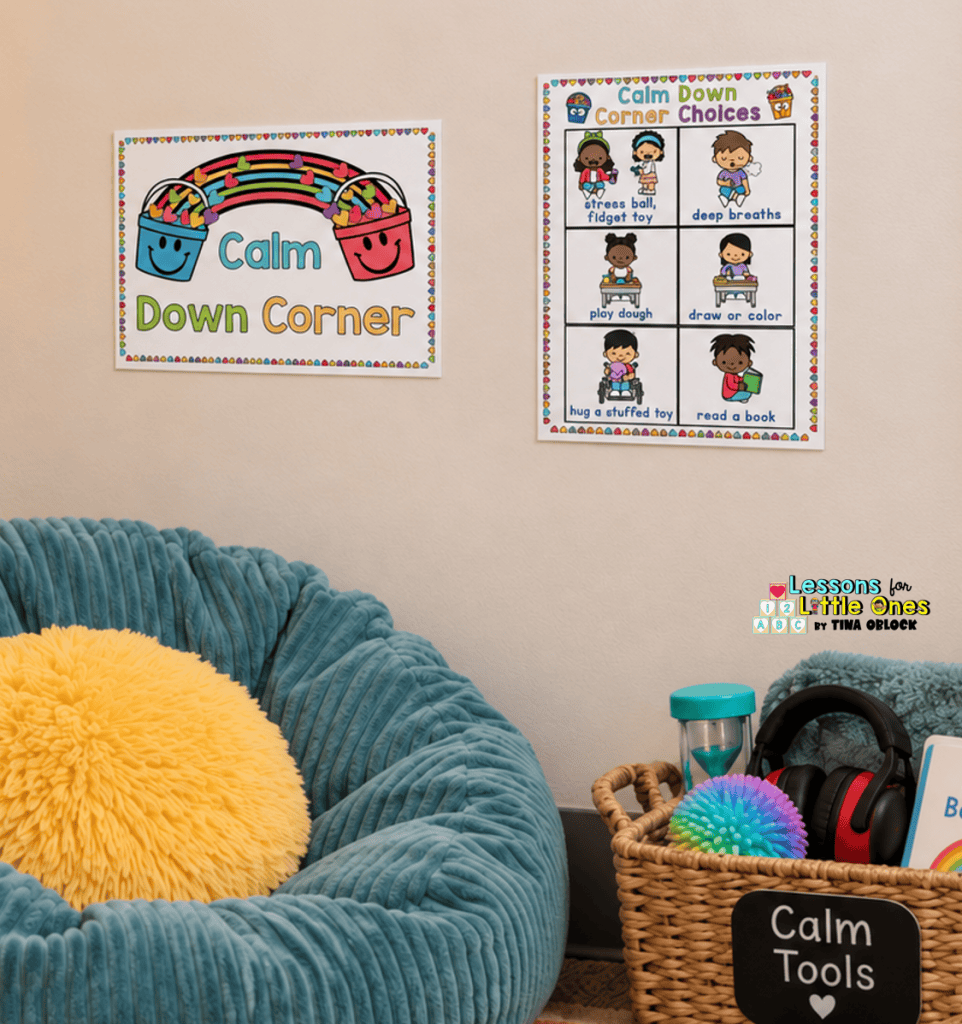 calm down corner quiet space